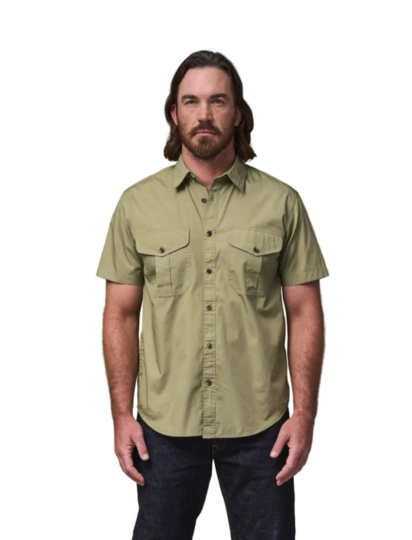 Filson 20293683 Men's Filson Washed Short Sleeve Feather Cloth Shirt