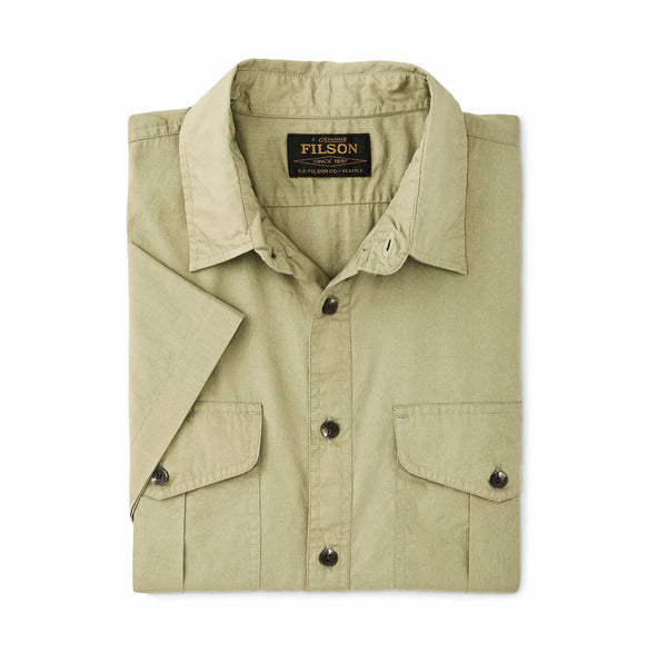 Filson 20293683 Men's Filson Washed Short Sleeve Feather Cloth Shirt