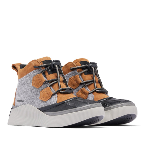 Sorel 2102201 Big Kids' Out N About IV Classic Youth Waterproof - Taffy/Black Felt