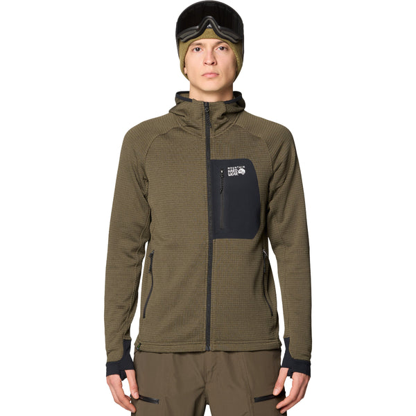 Mountain Hardwear 2104541 Men's Polartec Power Grid Full Zip Hoody