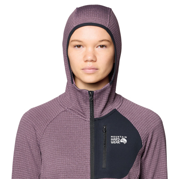 Mountain Hardwear 2104821 Women's Polartec Power Grid Full Zip Hoody