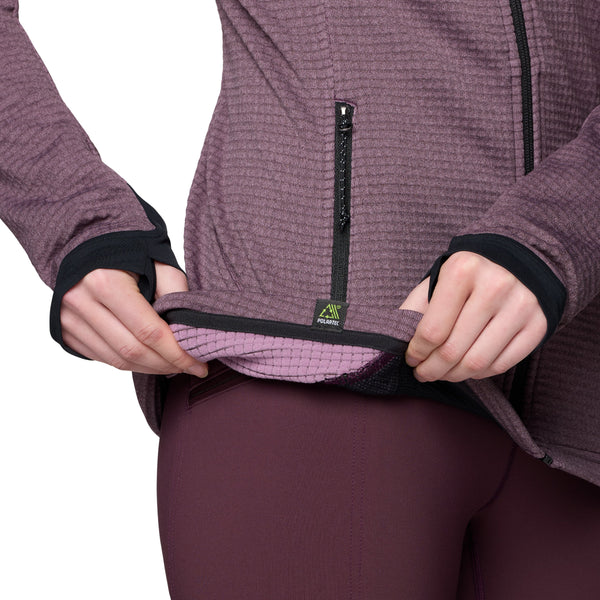 Mountain Hardwear 2104821 Women's Polartec Power Grid Full Zip Hoody