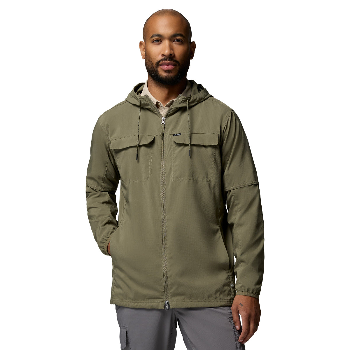 Columbia 2124301 Men's Skien Valley Hooded Long Sleeve Shirt
