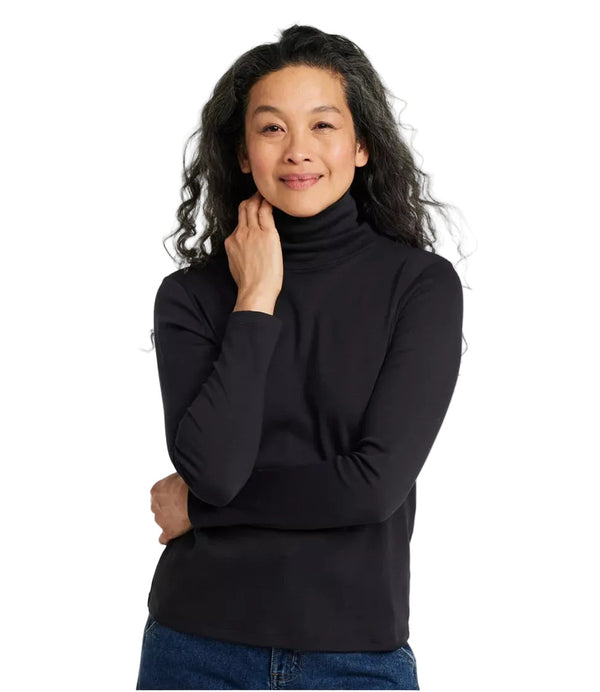 L.L.Bean 214949 Women's Pima Turtleneck