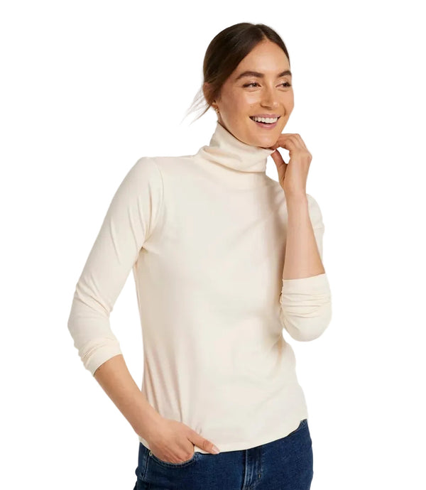 L.L.Bean 214949 Women's Pima Turtleneck