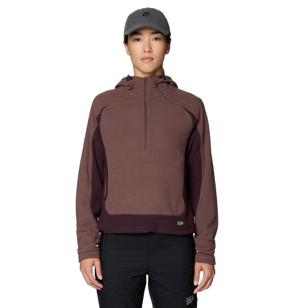 Mountain Hardwear 2166641 Women's Summit Grid Half Zip Hoody