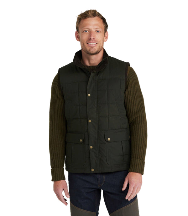 L.L.Bean 296114 Men's Upcountry Waxed Cotton Down Vest