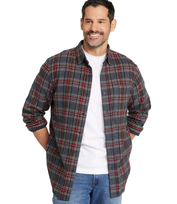 L.L.Bean 298167 Men's Scotch Plaid Flannel Shirt
