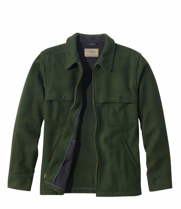 L.L.Bean 500043 Men's Maine Guide Zip Front Jac Shirt
