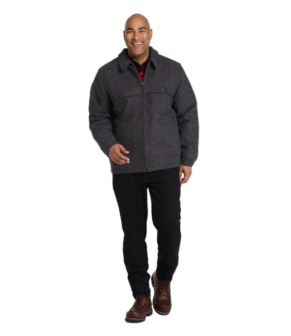 L.L.Bean 500514 Men's Maine Guide Zip Front Plaid Jac Shirt
