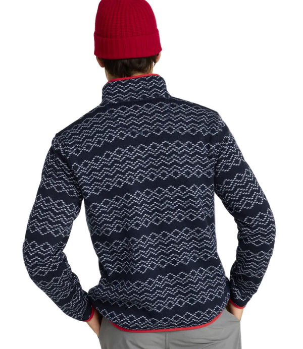 L.L.Bean 500682 Men's Sweater Fleece Printed Pullover