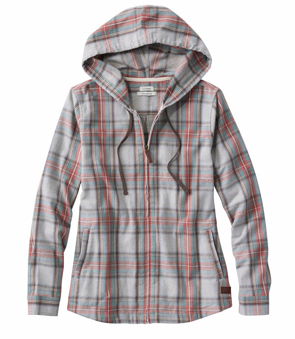 L.L.Bean 502092 Women's Scotch Plaid Zip Hoodie