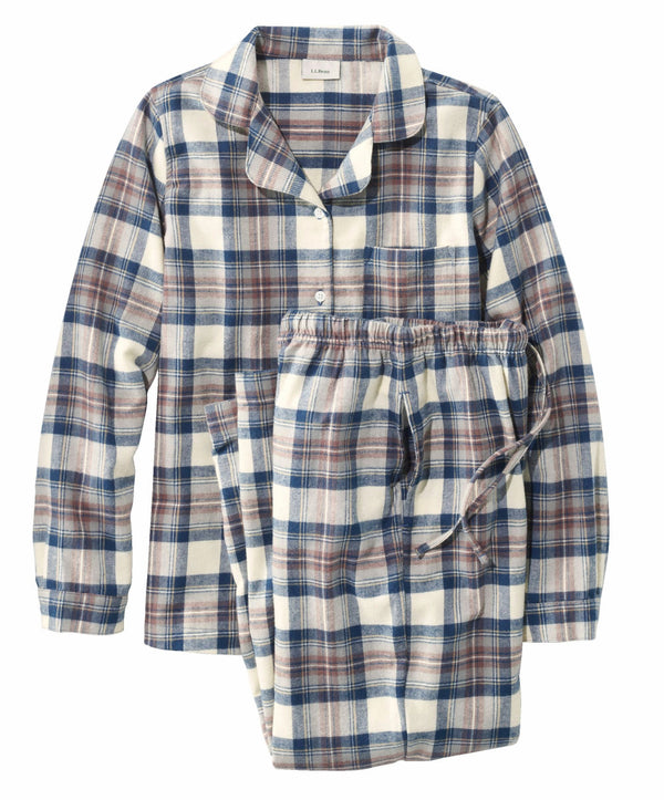 L.L.Bean 502584 Women's Scotch Plaid Flannel Pajamas