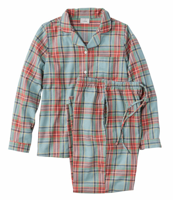 L.L.Bean 502584 Women's Scotch Plaid Flannel Pajamas