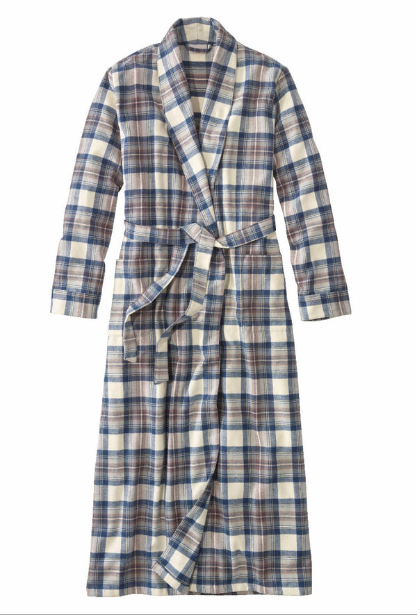 L.L.Bean 502585 Women's Scotch Plaid Flannel Robe