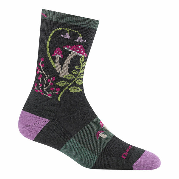 Darn Tough Vermont 5026 Women's Mellow Mushrooms Micro Crew Lightweight with Cushion