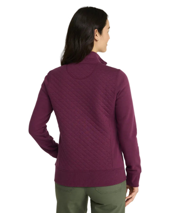 L.L.Bean 502745 Women's Quilted Quarter Zip Pullover