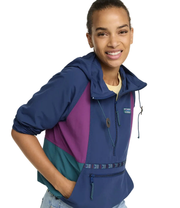 L.L.Bean 505301 Women's Mountain Classic Multi Color Anorak