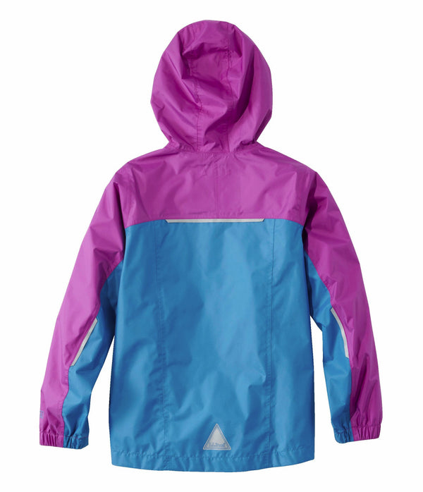 L.L.Bean 506502 Kids' Trail Model Color Block Rain Jacket