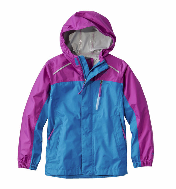 L.L.Bean 506972 Little Kids' Trail Model Color Block Rain Jacket