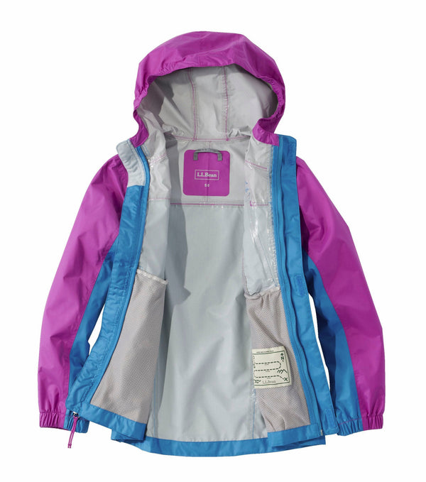 L.L.Bean 506972 Little Kids' Trail Model Color Block Rain Jacket