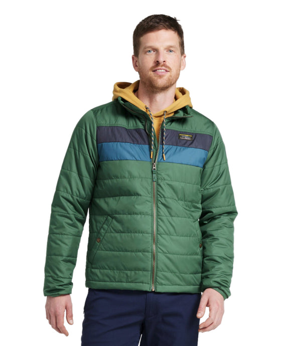 L.L.Bean 512406 Men's Mountain Classic Color Block Puffer Jacket