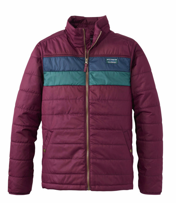 L.L.Bean 512406 Men's Mountain Classic Color Block Puffer Jacket