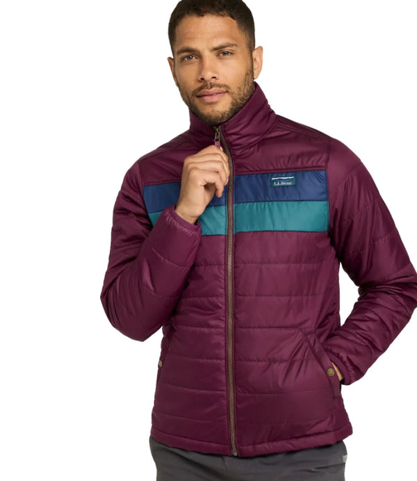 L.L.Bean 512406 Men's Mountain Classic Color Block Puffer Jacket