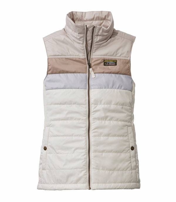 L.L.Bean 513527 Women's Mountain Classic Color Block Puffer Vest