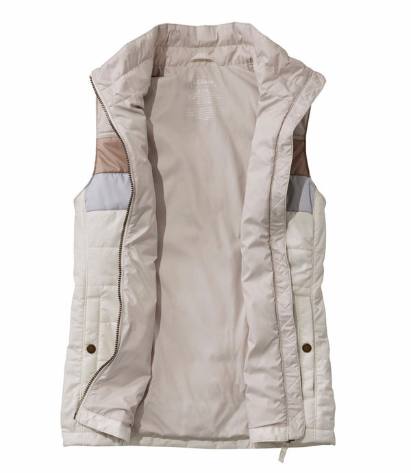 L.L.Bean 513527 Women's Mountain Classic Color Block Puffer Vest