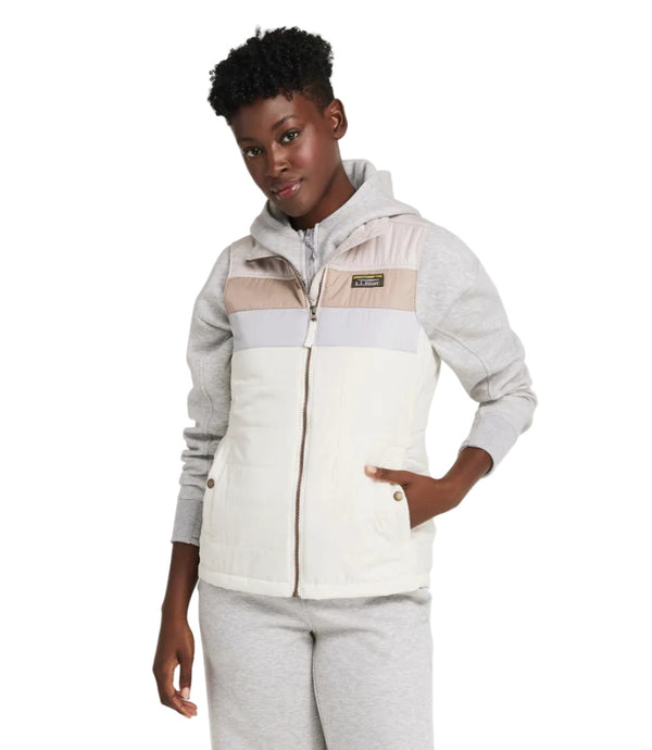 L.L.Bean 513527 Women's Mountain Classic Color Block Puffer Vest