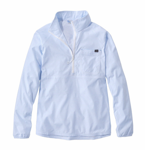 L.L.Bean 514065 Women's SunSmart Color Block Quarter Zip Shirt