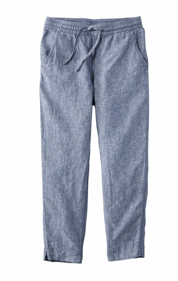 L.L.Bean 517222 Women's Linen Breezy Pull-On Ankle Pant