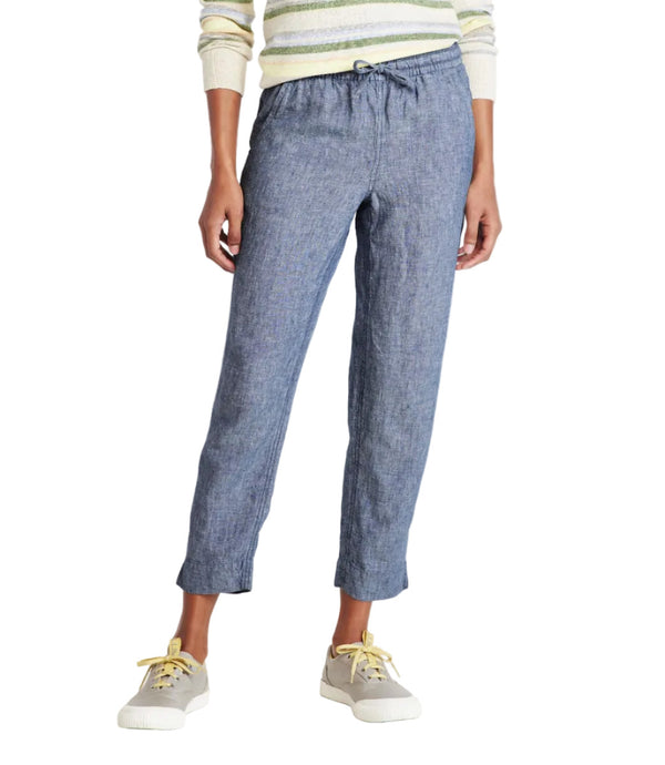 L.L.Bean 517222 Women's Linen Breezy Pull-On Ankle Pant