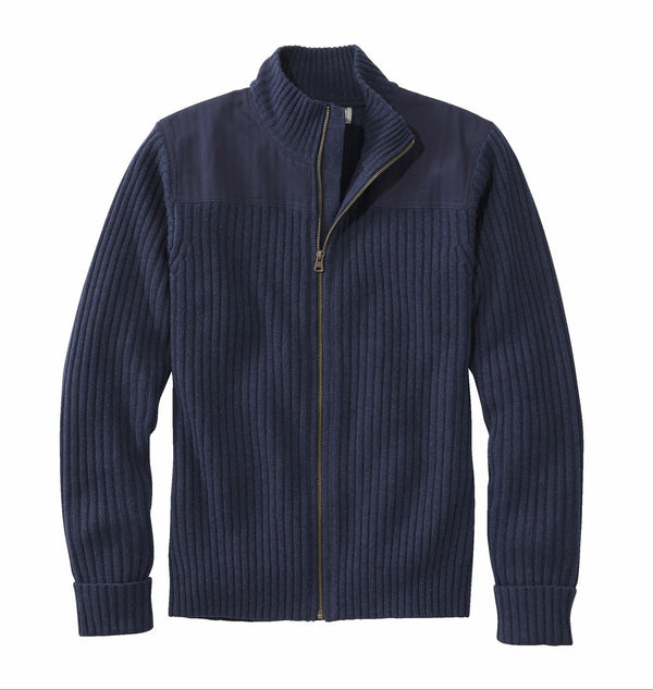 L.L.Bean 517411 Men's Commando Full Zip Sweater
