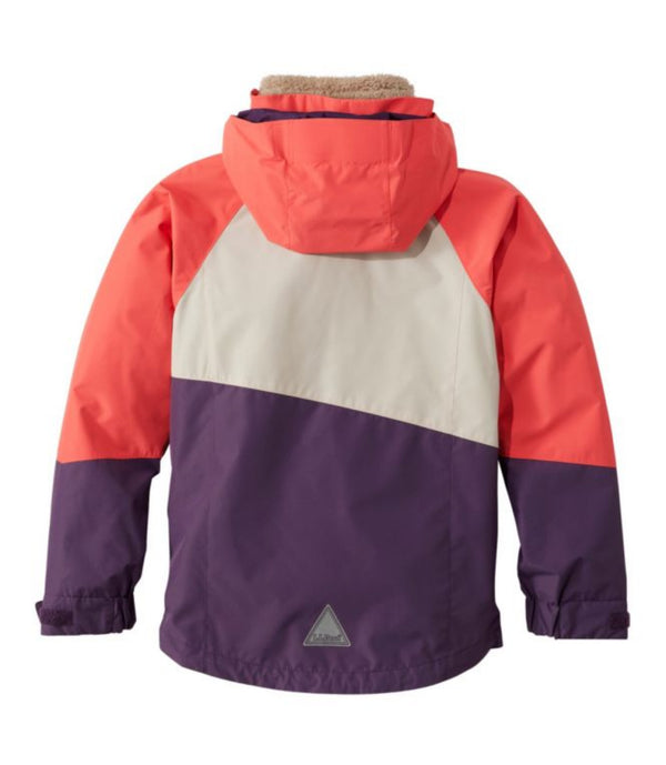 L.L.Bean 517555 Kids' Fleece Lined Color Block 3-in-1 Jacket