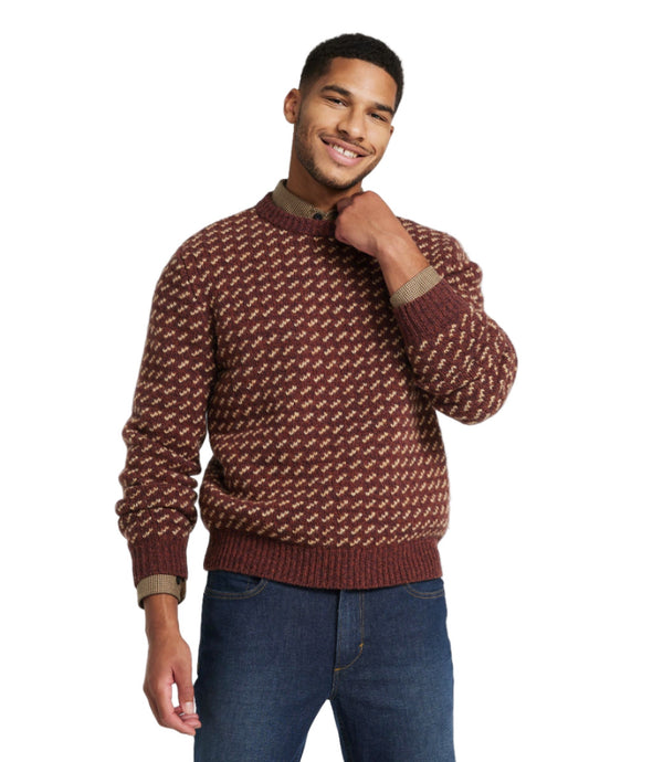 L.L.Bean 517593 Men's Classic Raggwool Birdseye Crew Sweater