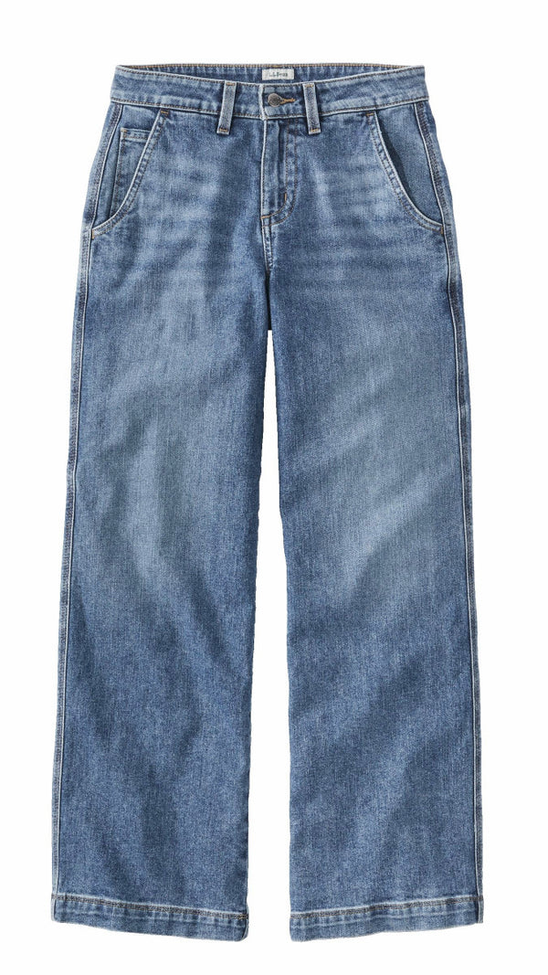 L.L.Bean 517921 Women's 207 Vintage High-Rise Wide Leg Jean