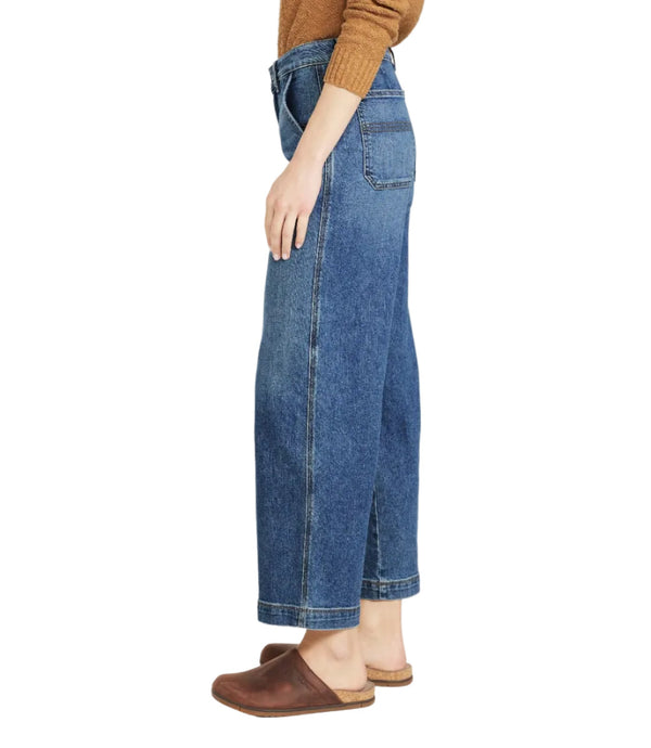 L.L.Bean 517921 Women's 207 Vintage High-Rise Wide Leg Jean