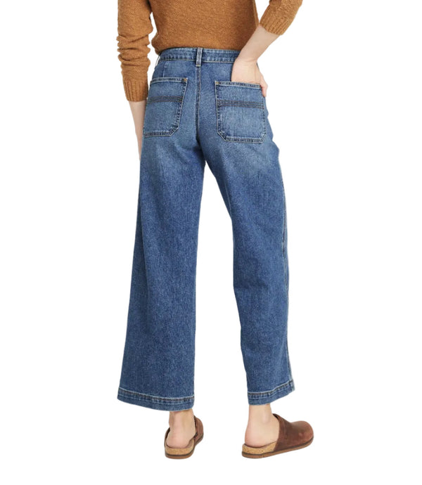 L.L.Bean 517921 Women's 207 Vintage High-Rise Wide Leg Jean
