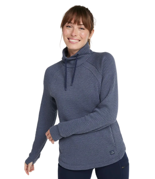 L.L.Bean 520418 Women's Ridgeknit Crossneck Pullover