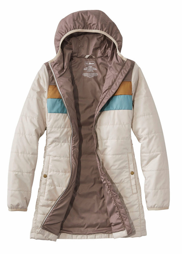 L.L.Bean 520670 Women's Mountain Classic Color Block Puffer Coat