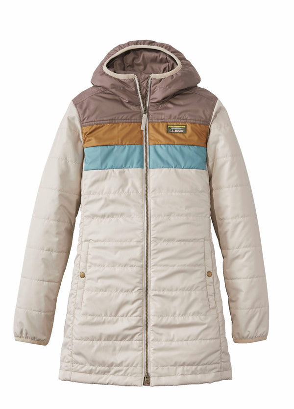 L.L.Bean 520670 Women's Mountain Classic Color Block Puffer Coat