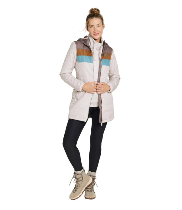 L.L.Bean 520670 Women's Mountain Classic Color Block Puffer Coat