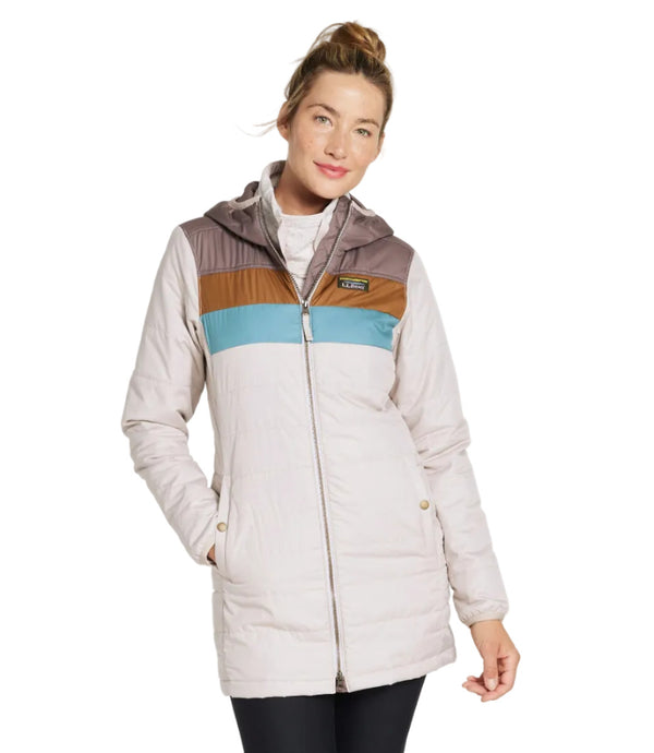 L.L.Bean 520670 Women's Mountain Classic Color Block Puffer Coat