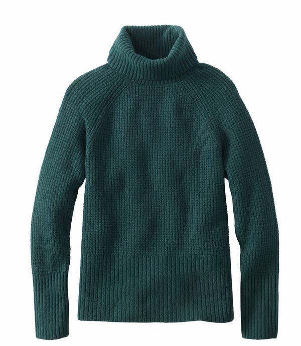L.L.Bean 520977 Women's SuperSoft Waffle Turtleneck Sweater
