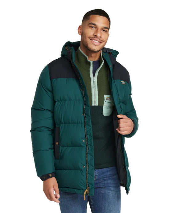 L.L.Bean 521526 Men's Mountain Classic Color Block Down Parka