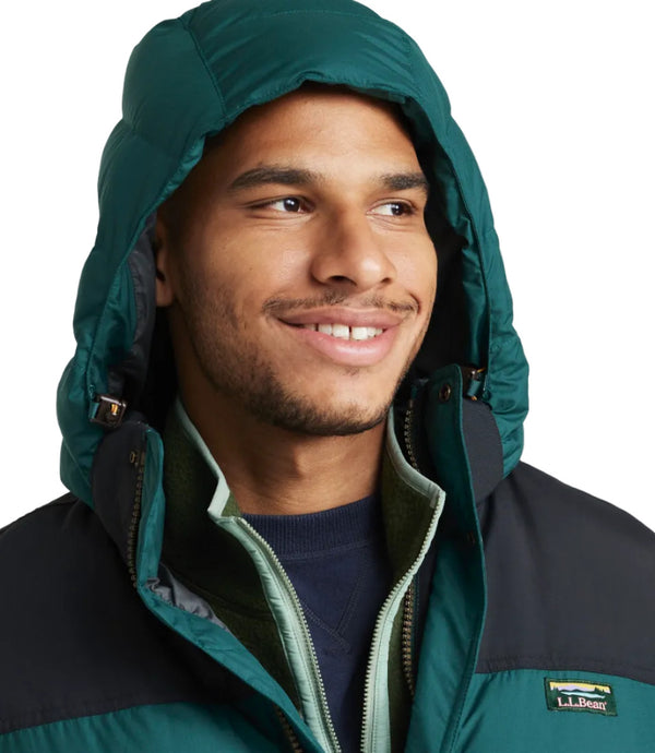 L.L.Bean 521526 Men's Mountain Classic Color Block Down Parka