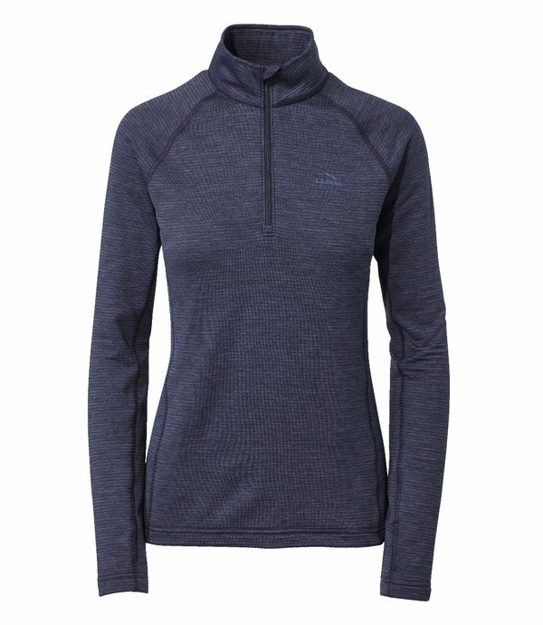 L.L.Bean 523664 Women's Midweight Baselayer 1/4 Zip