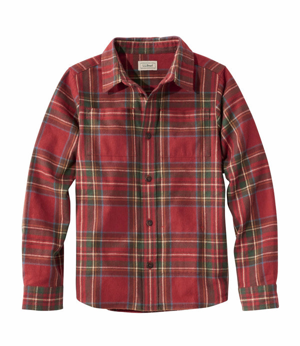 L.L.Bean 524073 Little Kids' Scotch Plaid Flannel Shirt